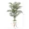 6.5ft. Golden Cane Palm Tree in White Planter with Stand